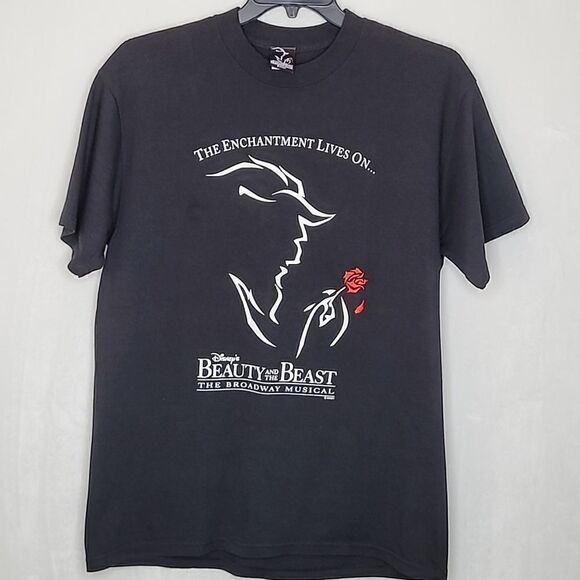Vintage Disneys Beauty and the Beast The Broadway Musical T Shirt Size Large - Picture 1 of 6